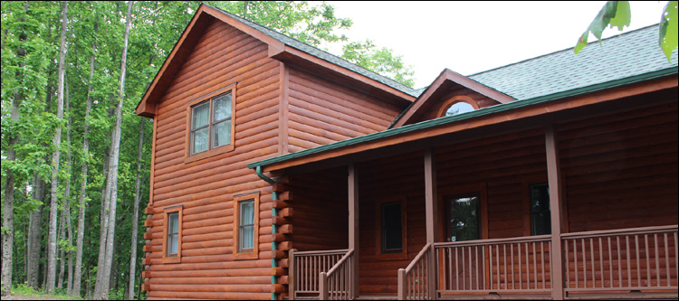 Log Home Staining in Martinsville, Ohio