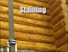  Clinton County, Ohio Log Home Staining